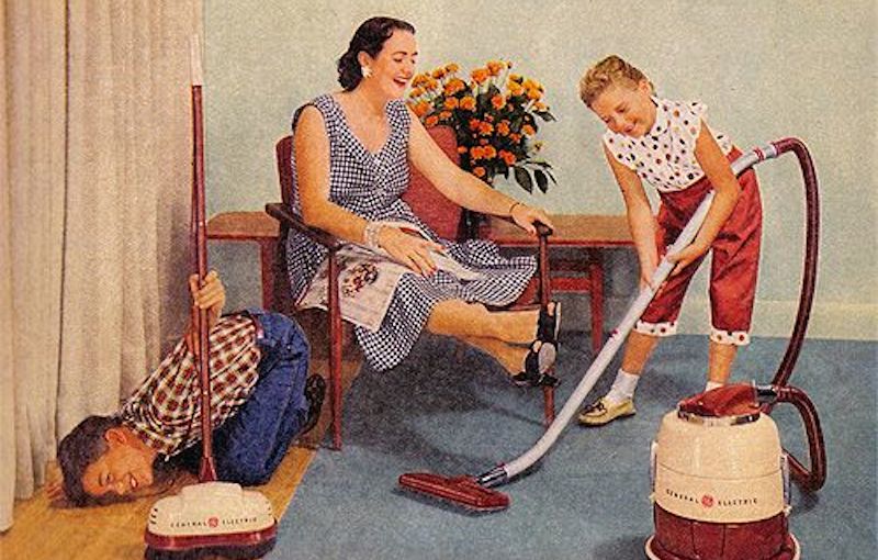 Illustratie voorjaarsschoonmaak