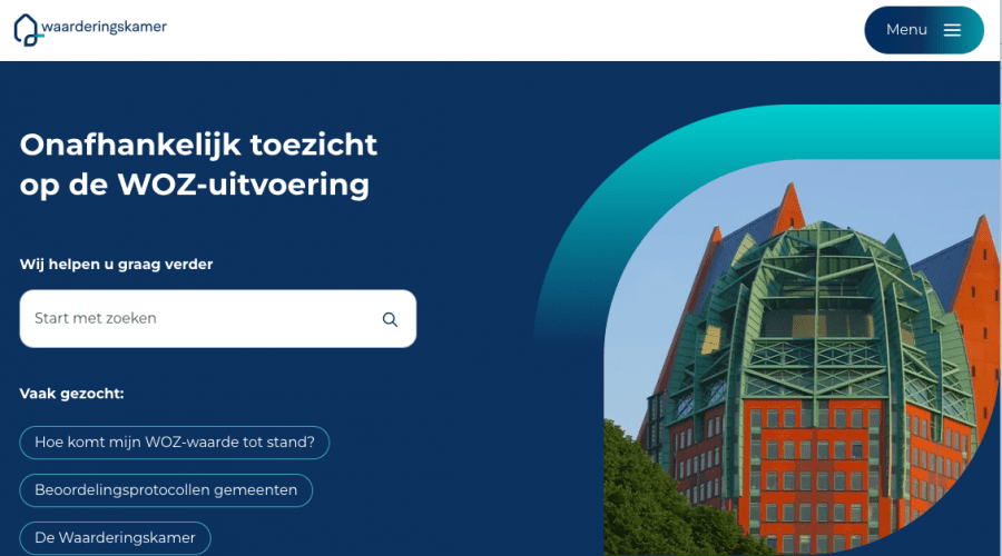 Home page Waarderingskamer.nl